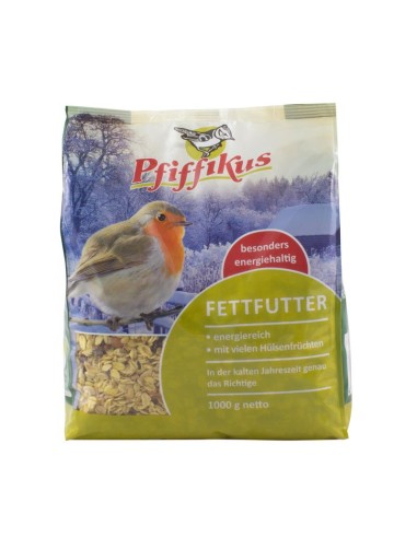 Pfiffikus Fettfutter 1kg Wildvogel-Ganzjahresfutter