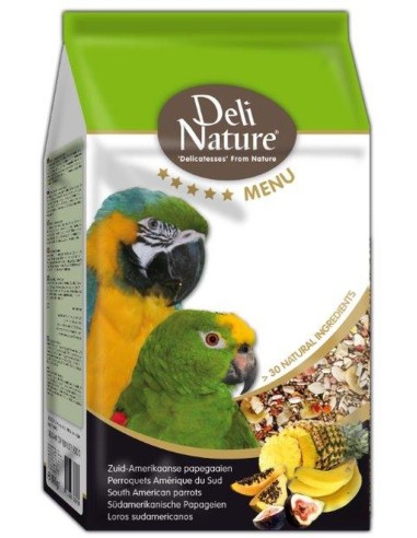 Beduco Deli Nature Vögel 5*-Menü SÜDAMERIKANISCHE PAPAGEIEN 800g und 2,5kg