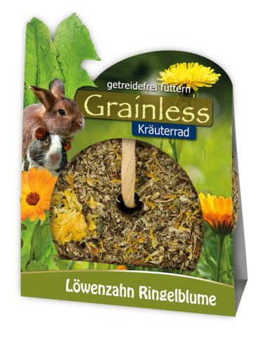 JR Grainless Kräuter-Rad Löwenzahn-Ringelblume140g