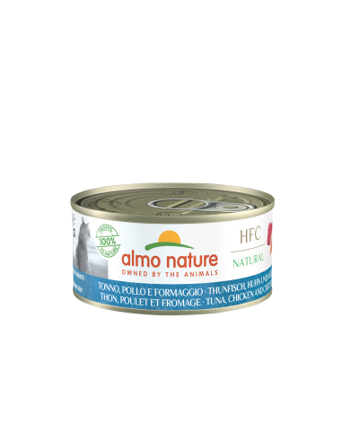 Almo Nature Cat Thunfisch+Huhn+Käse 150gD