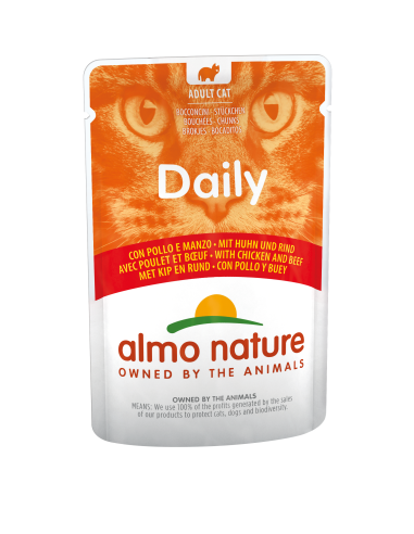 Almo Nature Cat Daily Huhn-Rind 70gP