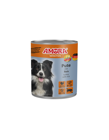 AMORA Dog Sensitive Pute+Reis 800gD