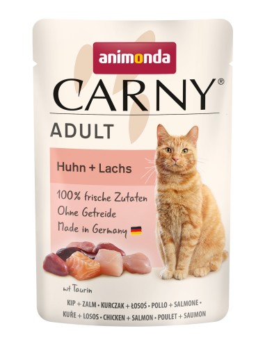 Animonda Cat Portionsbeutel Carny Adult Huhn Lachs 85g