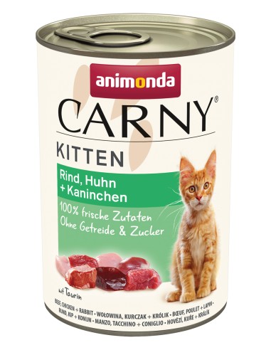 Carny Kitten Rind+Huhn+Kan 400gD