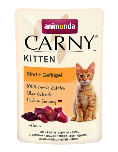 Carny Kitten Rind+Geflügl 85gP