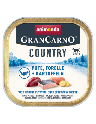 GranCarno Country Adult Pute Forelle + Kartoffel 150gS