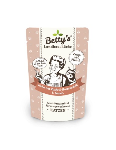Betty's Katze Huhn & Lachs Borretschöl 100gP