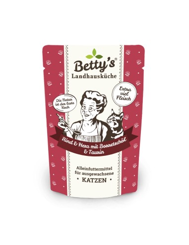 Betty's Katze Rind & Herz Borretschöl 100gP