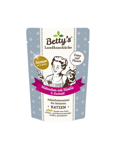 Bettys LHK Cat PB Senior Hühnchen & Kürbis 100g