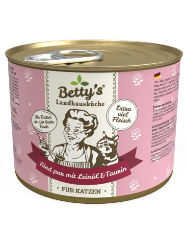 Betty's Katze Rind pur Leinöl 200gD