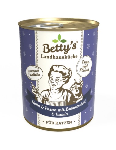 Betty's Katze Huhn & Fasan Borretschöl 400gD