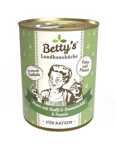 Betty's Katze Huhn & Kalb Borretschöl 400gD