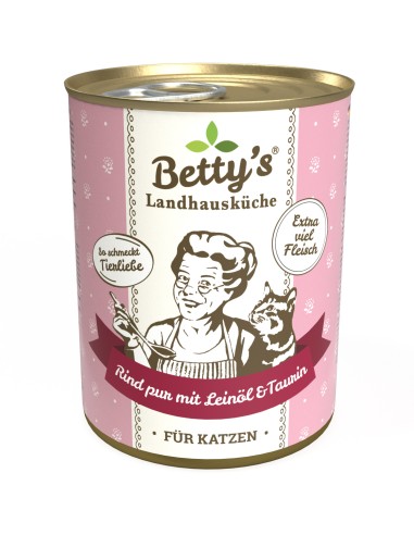 Betty's Katze Rind pur Leinöl 400gD