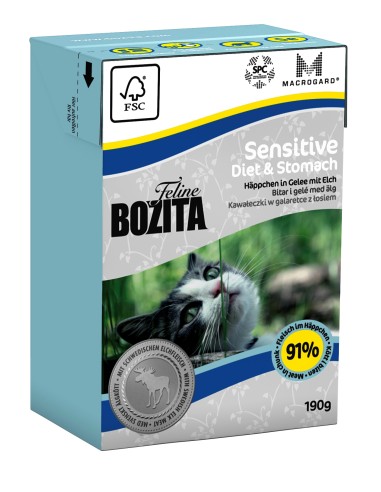 Bozita Feline Diet+Stomach-Sensitive 190gT
