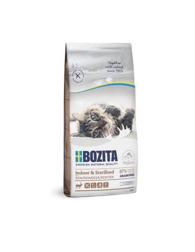 Bozita Cat Indoor+St Grain free Reind 2kg