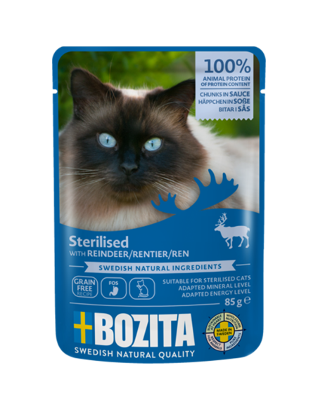 Bozita Sterilised Häppchen in Sauce Rentier 85gP