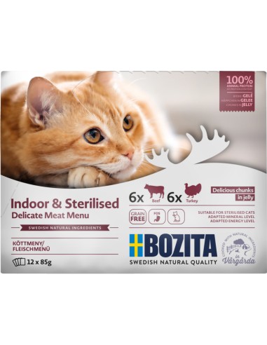 Bozita Cat Happen in Gelee Indoor+Sterilised 12x85gP