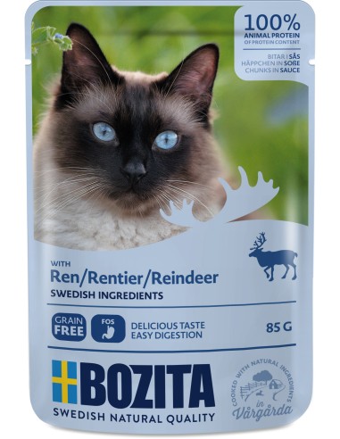 Bozita Cat Häppchen in Sauce Rentier 85gP