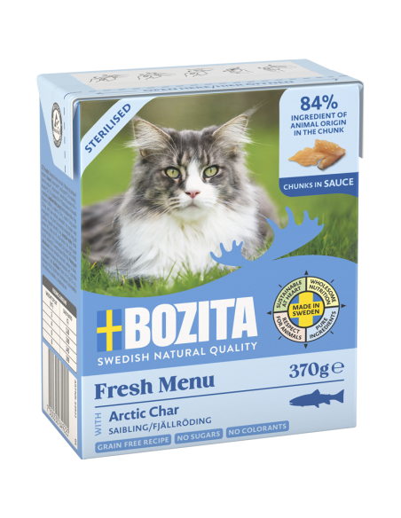Bozita Cat Tetra HiS Sterilised mit Saibling 370gT