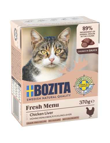 Bozita Cat Tetra HiS mit Hühnchenleber 370gT