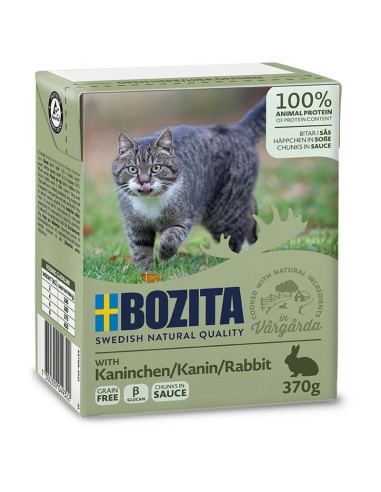 Bozita Cat Häppchen in Sauce Kaninchen 370gT