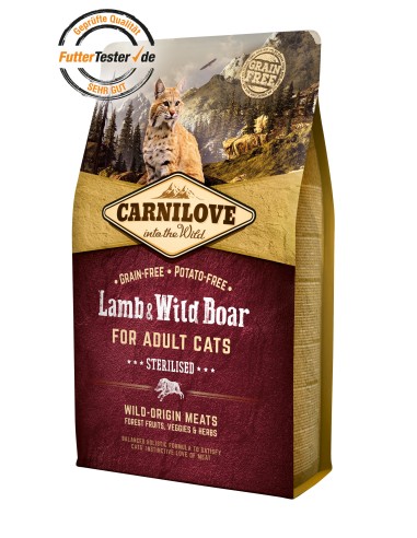 Carnilove Cat Lamb+Wilds. 2kg
