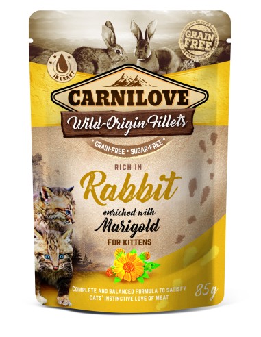 Carnilove Cat Rabbit+Marigold 85gP