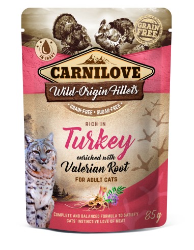 Carnilove Cat Turkey+Valerian 85gP