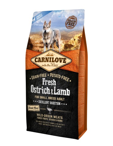 Carnilove Dog Fresh Sm Ostr+Lam 6kg