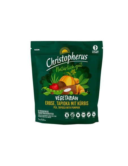 Christopherus Vegetarian Erbse+Tapio+Kürbis 1kg