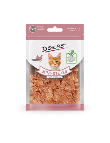 Dokas Cat Mini-Steak Huhn+Fi 25g