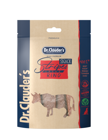 Dr. Clauder Dog Snack Stripes Large Rinderfleisch 80g