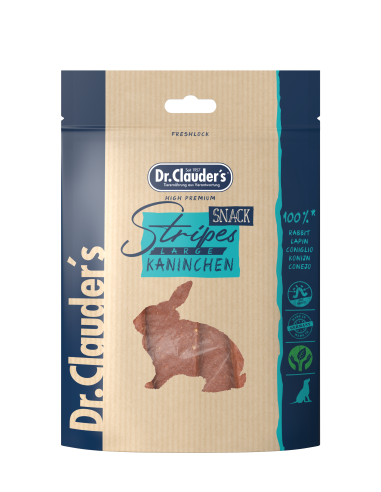 Dr. Clauder Dog Snack Stripes Large Kaninchenfleisch 80g