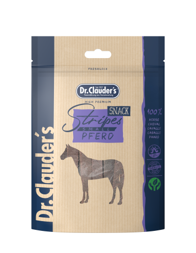 Dr. Clauder Dog Snack Stripes Small Pferdefleisch 80g