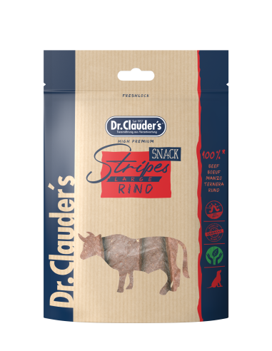 Dr. Clauder Dog Snack Stripes Small Rindfleisch 80g