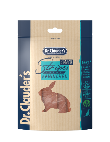 Dr. Clauder Dog Snack Stripes Small Kaninchenfleisch 80g