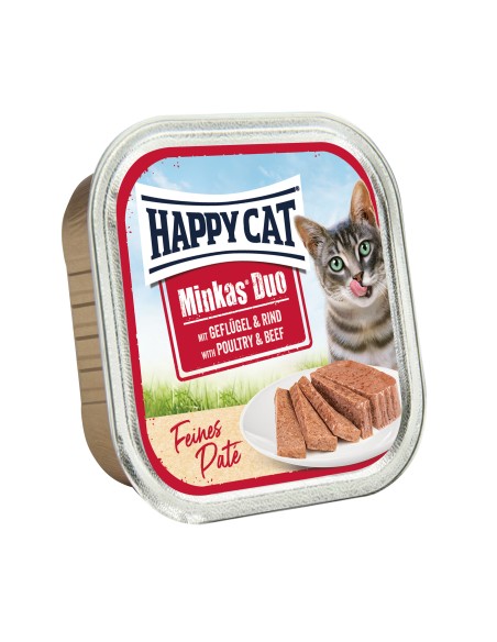 HappyCat Minkas Duo Geflügel & Rind Pat√© 100gS