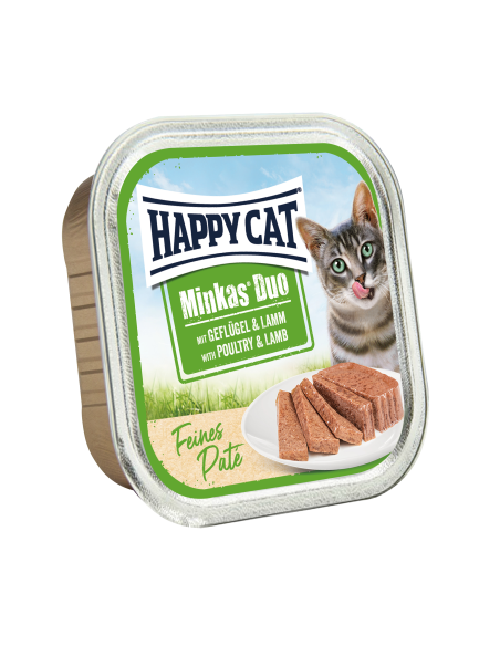 HappyCat Minkas Duo Geflügel & Lamm Pat√© 100gS
