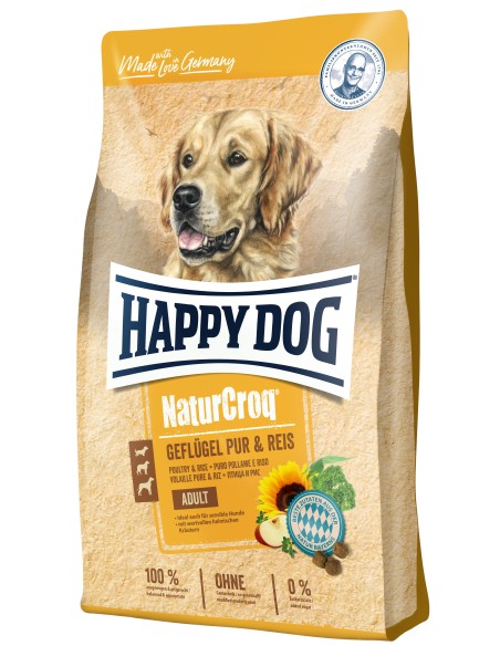 HappyDog NaturCroq Gef pur Reis 4kg
