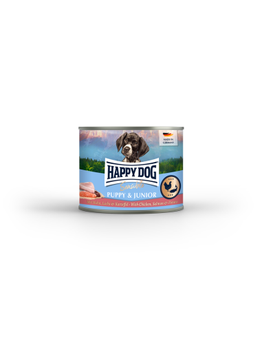 HappyDog Sensible Puppy Huhn Lachs Kartoffel 200gD