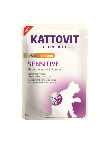 Kattovit Sensitive Pat√© mit Huhn 85gP