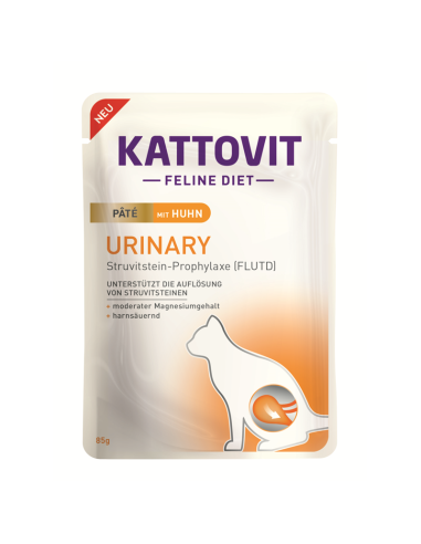 Kattovit Urinary Pat√© mit Huhn 85gP