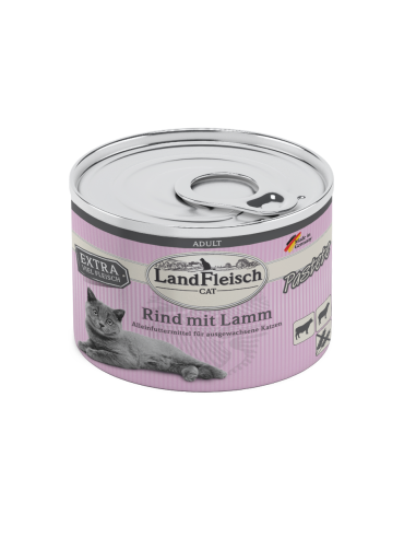 Landfleisch Cat Past Rind+Lamm 195gD