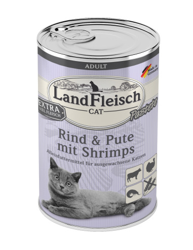 Landfleisch Cat Past Rind+Shrimp400gD
