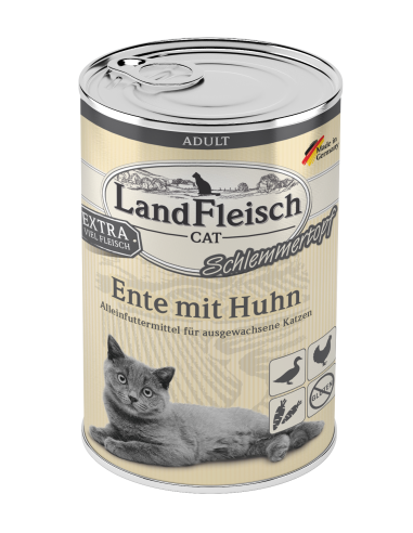 Landfleisch Cat Topf Ente+Huhn 400gD