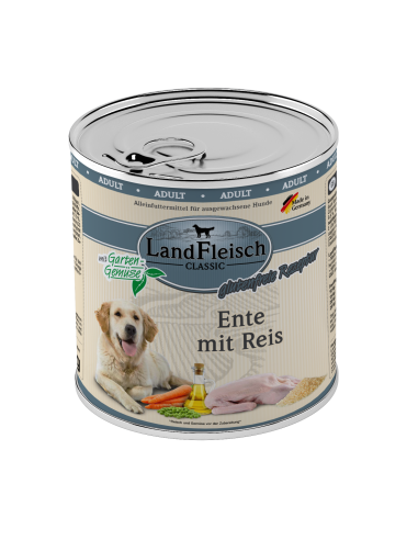 LandFleisch Dog Classic Ente mit Reis 800gD