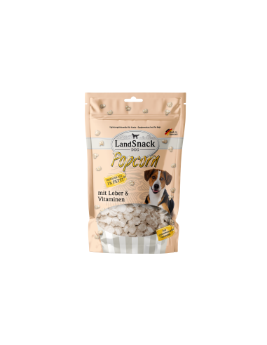 LandSnack Dog Popcorn Leber und Vitaminen 100g