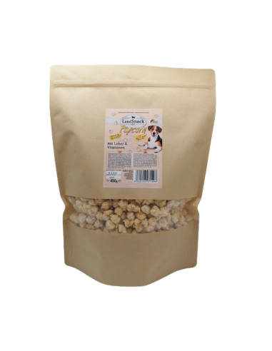 LandSnack Dog Popcorn mit Leber und Vitamine 450g