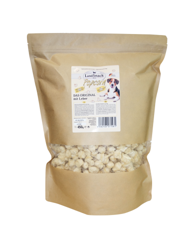 LandSnack Dog Popcorn Leber XXL-Pack 450g
