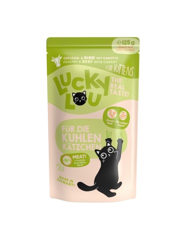 LuckyLou LS Kitten Geflügel+Rind 125gP